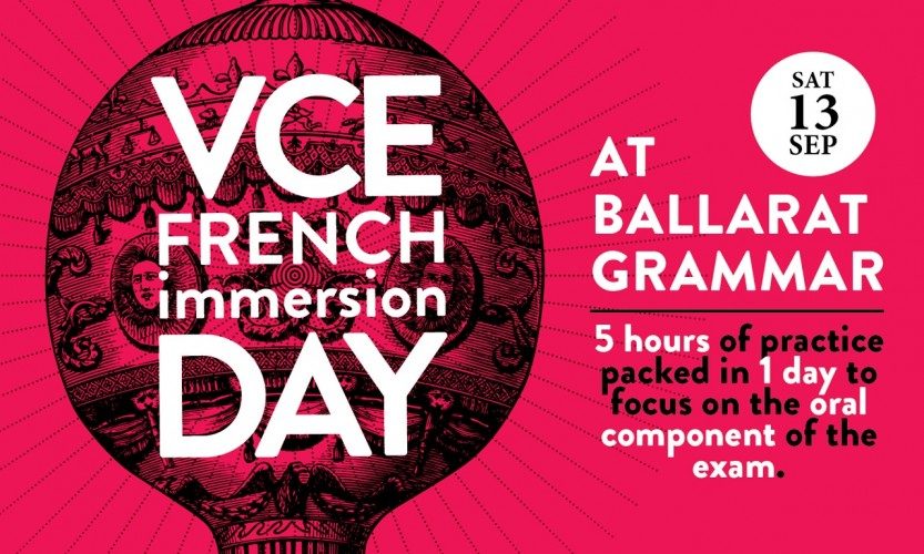 cancelled - VCE French Immersion Day in regional Victoria - 13 September 2014